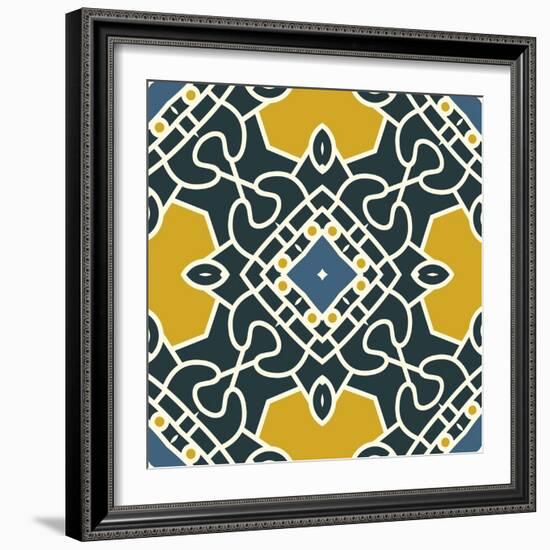 Square Decorative Design Element-epic44-Framed Art Print