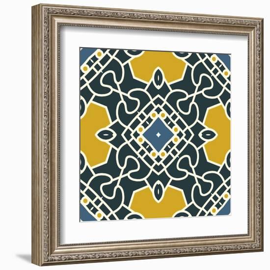 Square Decorative Design Element-epic44-Framed Art Print