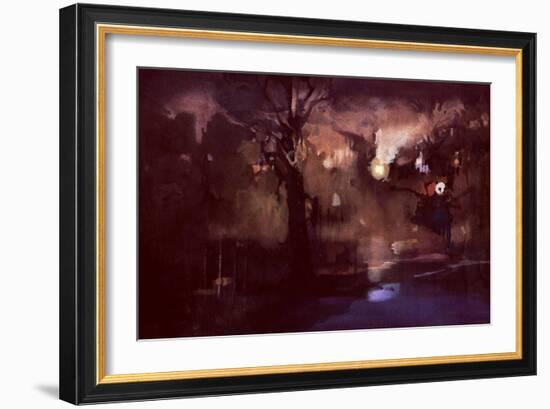 Square Denfert-Rochereau-Daniel Cacouault-Framed Giclee Print