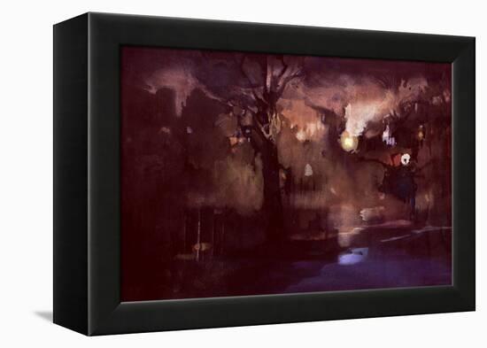 Square Denfert-Rochereau-Daniel Cacouault-Framed Premier Image Canvas