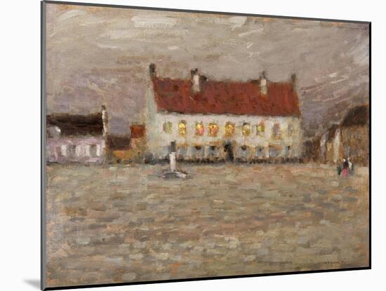 Square, Fort-Philippe, 1902 (Oil on Panel)-Henri Eugene Augustin Le Sidaner-Mounted Giclee Print