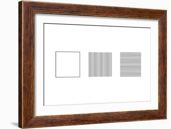 Square Illusion - Subdivision-Science Photo Library-Framed Photographic Print