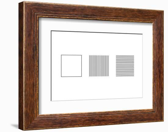 Square Illusion - Subdivision-Science Photo Library-Framed Photographic Print