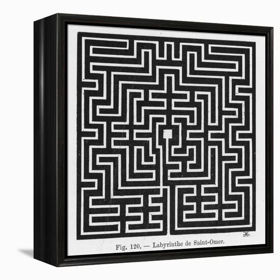 Square Maze in the Church of Saint-Omer France-null-Framed Premier Image Canvas