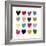 Square of Hearts 1-Janel Bragg-Framed Art Print