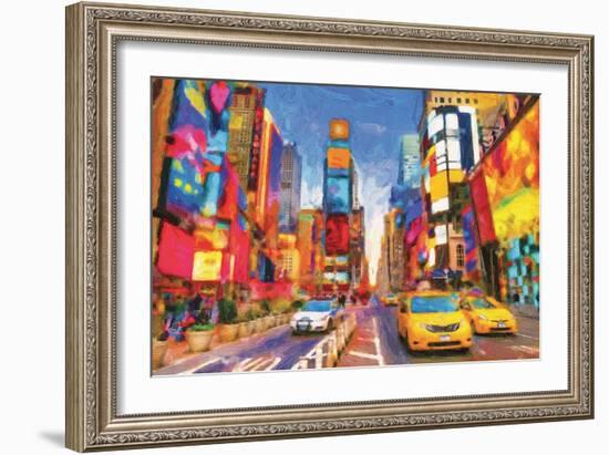 Square That Never Sleeps-Savannah Miller-Framed Art Print