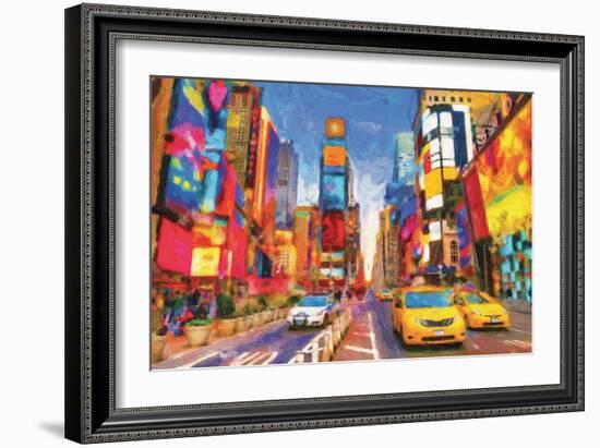 Square That Never Sleeps-Savannah Miller-Framed Art Print