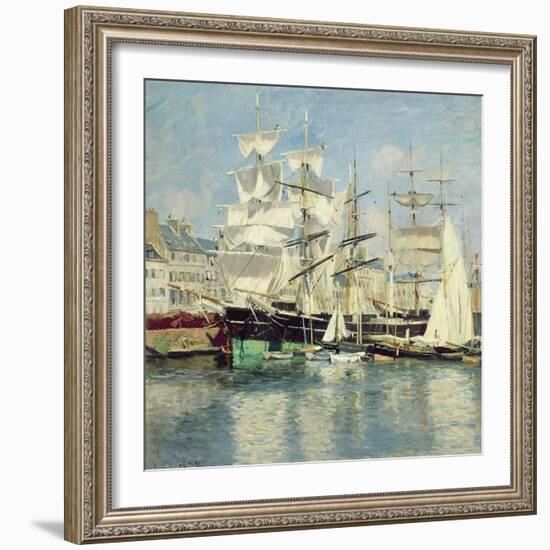 Squared - Riggers in Le Havre, 1886-Johannes Martin Grimelund-Framed Giclee Print