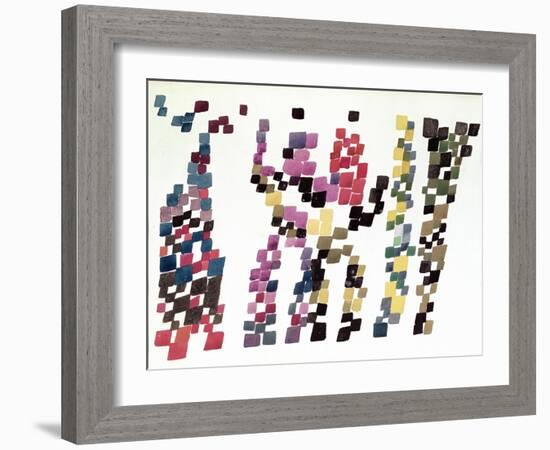 Squares Representing a Group of People, 1920-null-Framed Giclee Print