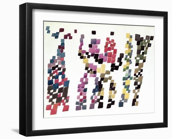 Squares Representing a Group of People, 1920-null-Framed Giclee Print