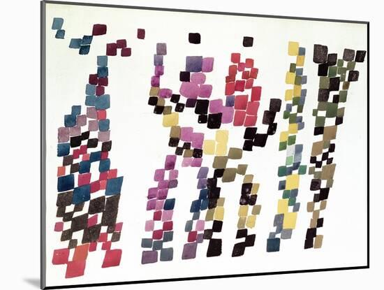 Squares Representing a Group of People, 1920-null-Mounted Giclee Print