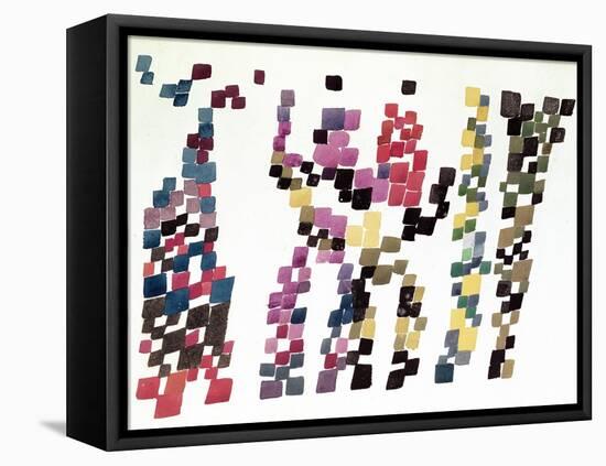 Squares Representing a Group of People, 1920-null-Framed Premier Image Canvas