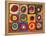 Squares with Concentric Circ-Wassily Kandinsky-Framed Stretched Canvas