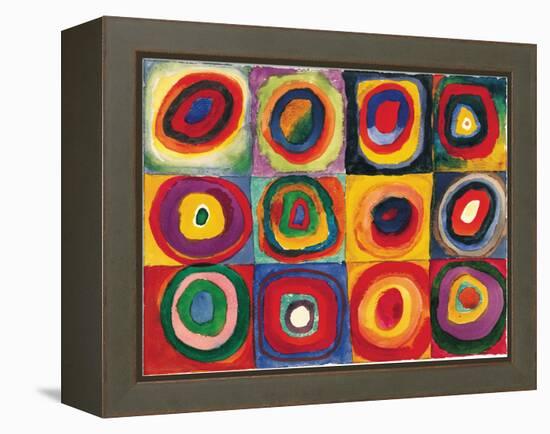 Squares with Concentric Circ-Wassily Kandinsky-Framed Stretched Canvas