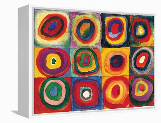 Squares with Concentric Circ-Wassily Kandinsky-Framed Stretched Canvas