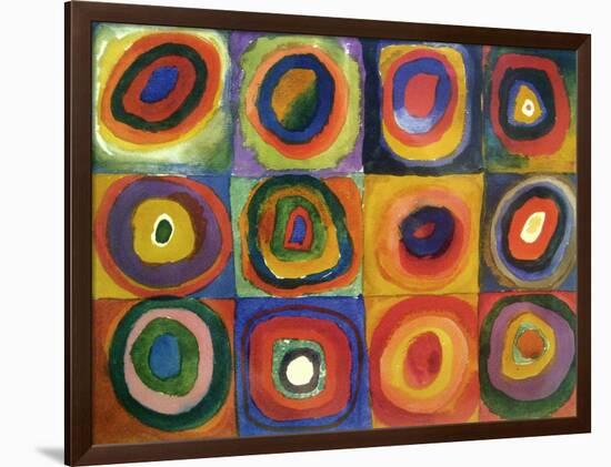 Squares with Concentric Circles-Wassily Kandinsky-Framed Giclee Print