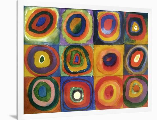 Squares with Concentric Circles-Wassily Kandinsky-Framed Giclee Print