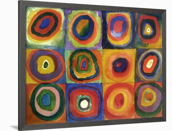 Squares with Concentric Circles-Wassily Kandinsky-Framed Giclee Print