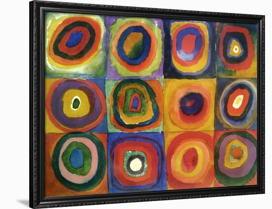 Squares with Concentric Circles-Wassily Kandinsky-Framed Giclee Print