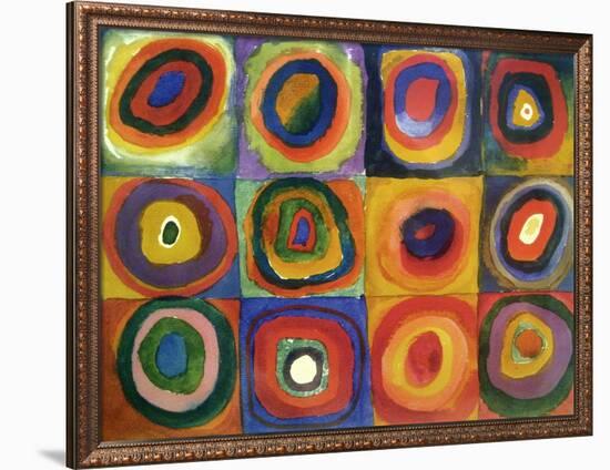 Squares with Concentric Circles-Wassily Kandinsky-Framed Giclee Print