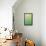 Squares with Gradated Greens-null-Framed Stretched Canvas displayed on a wall