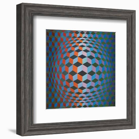 Squares-Victor Vasarely-Framed Premium Giclee Print