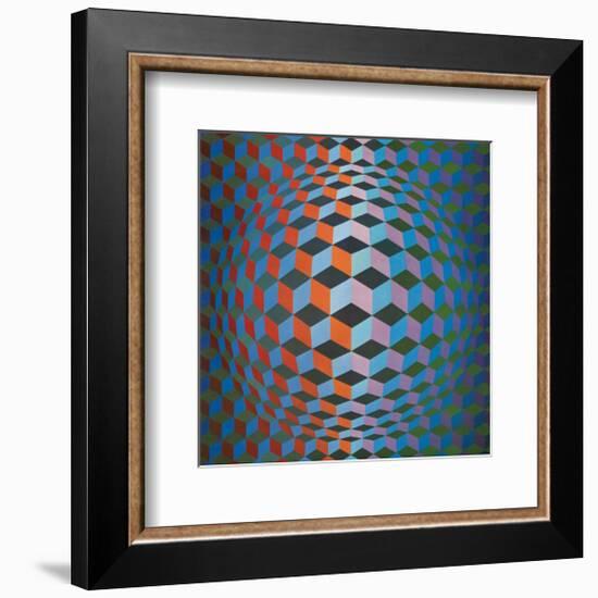 Squares-Victor Vasarely-Framed Premium Giclee Print