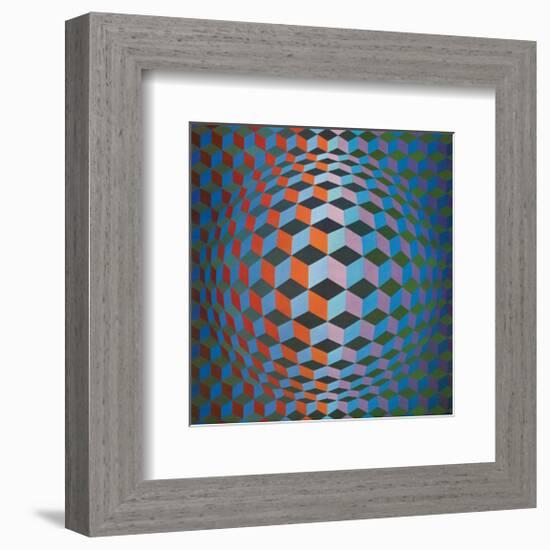 Squares-Victor Vasarely-Framed Premium Giclee Print