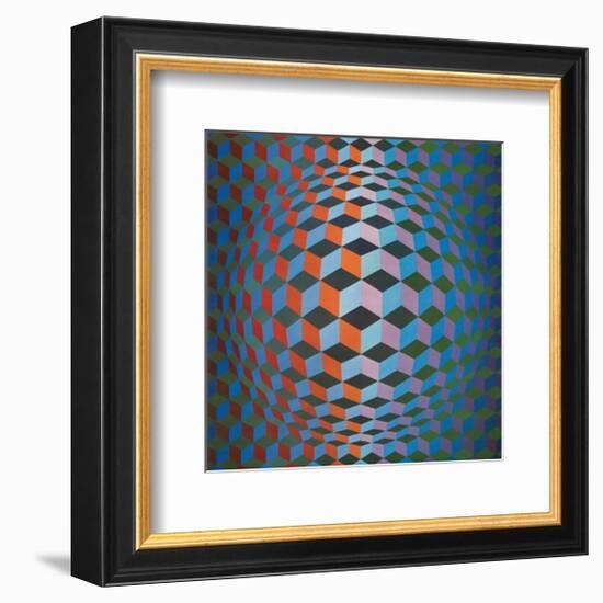 Squares-Victor Vasarely-Framed Premium Giclee Print