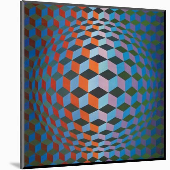 Squares-Victor Vasarely-Mounted Premium Giclee Print