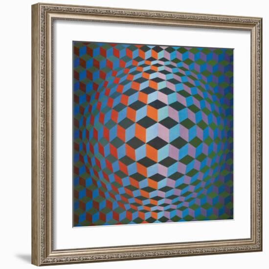 Squares-Victor Vasarely-Framed Premium Giclee Print