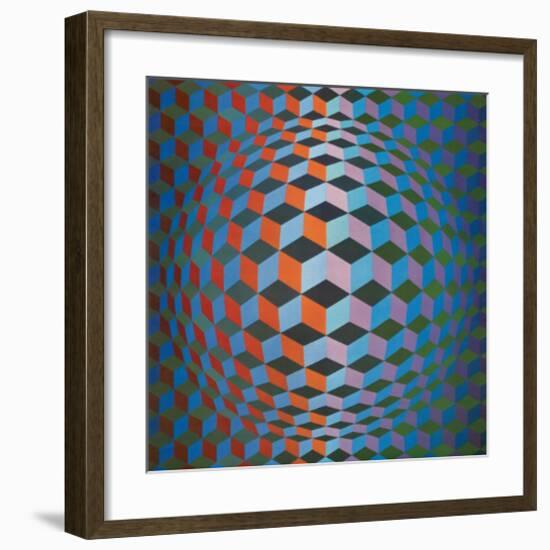 Squares-Victor Vasarely-Framed Premium Giclee Print