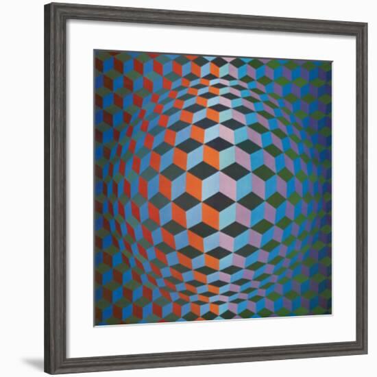 Squares-Victor Vasarely-Framed Premium Giclee Print