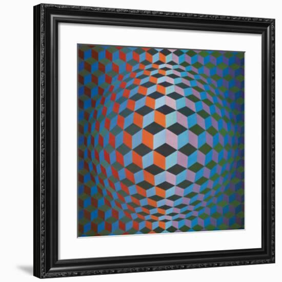 Squares-Victor Vasarely-Framed Premium Giclee Print