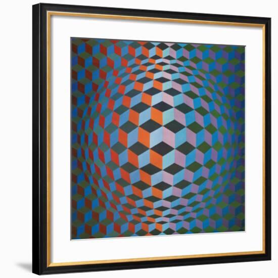 Squares-Victor Vasarely-Framed Premium Giclee Print