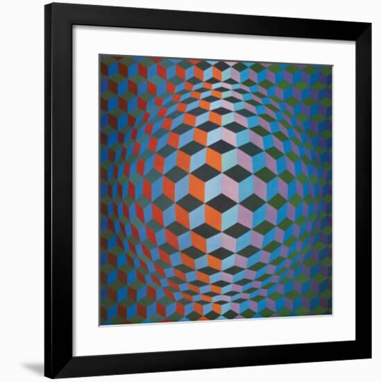 Squares-Victor Vasarely-Framed Premium Giclee Print