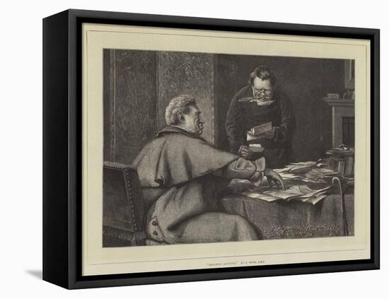 Squaring Accounts-Erskine Nicol-Framed Premier Image Canvas