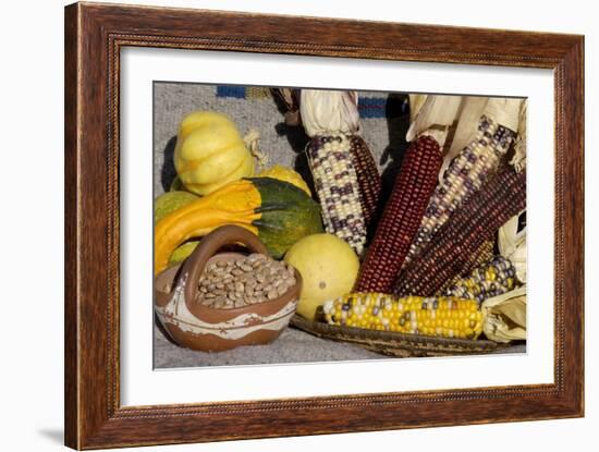 Squash, Corn, and Beans: the Three Sisters of Native American Agriculture-null-Framed Giclee Print