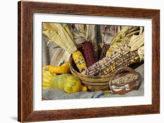 Squash, Corn, and Beans: the Three Sisters of Native American Agriculture-null-Framed Giclee Print