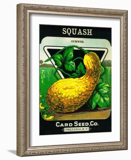 Squash Seed Packet-Lantern Press-Framed Art Print