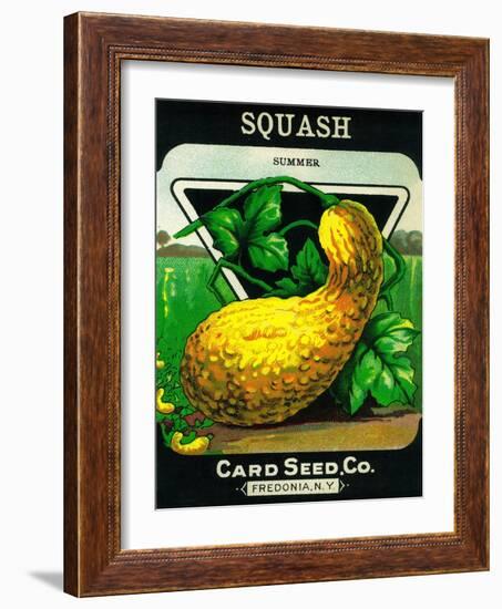 Squash Seed Packet-Lantern Press-Framed Art Print