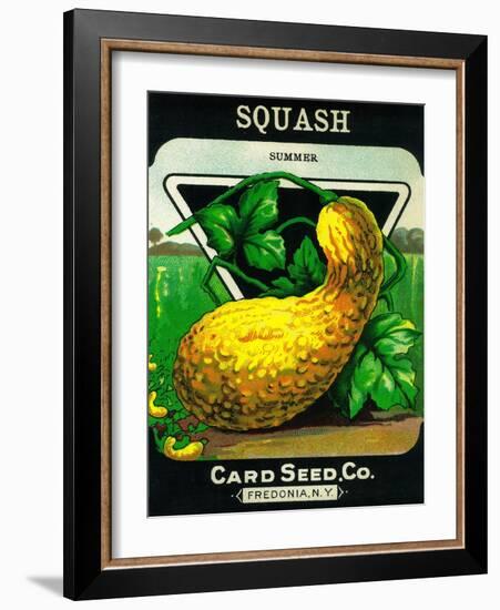 Squash Seed Packet-Lantern Press-Framed Art Print