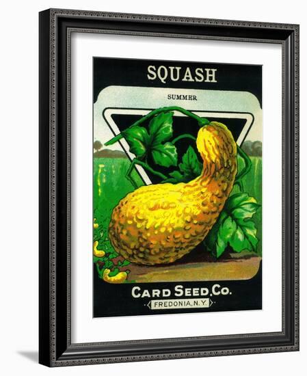 Squash Seed Packet-Lantern Press-Framed Art Print