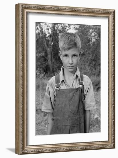 Squatter Boy-Dorothea Lange-Framed Art Print