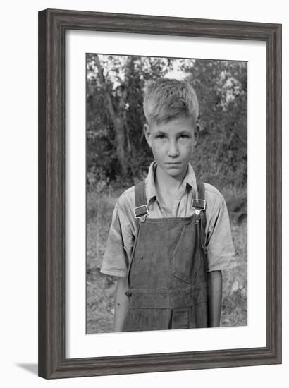 Squatter Boy-Dorothea Lange-Framed Art Print