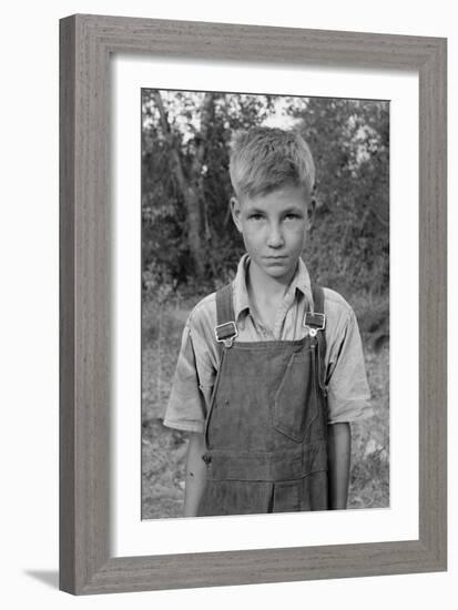 Squatter Boy-Dorothea Lange-Framed Art Print