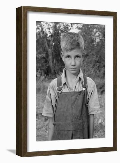 Squatter Boy-Dorothea Lange-Framed Art Print