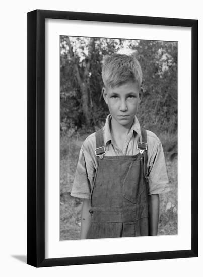 Squatter Boy-Dorothea Lange-Framed Art Print