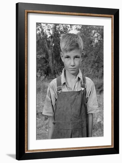 Squatter Boy-Dorothea Lange-Framed Art Print