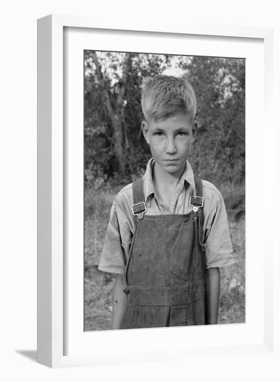 Squatter Boy-Dorothea Lange-Framed Art Print